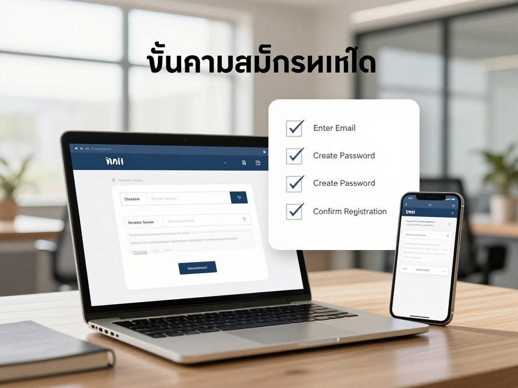 ขั้นตอนสมัครสมาชิก ขั้นตอนสมัครสมาชิก